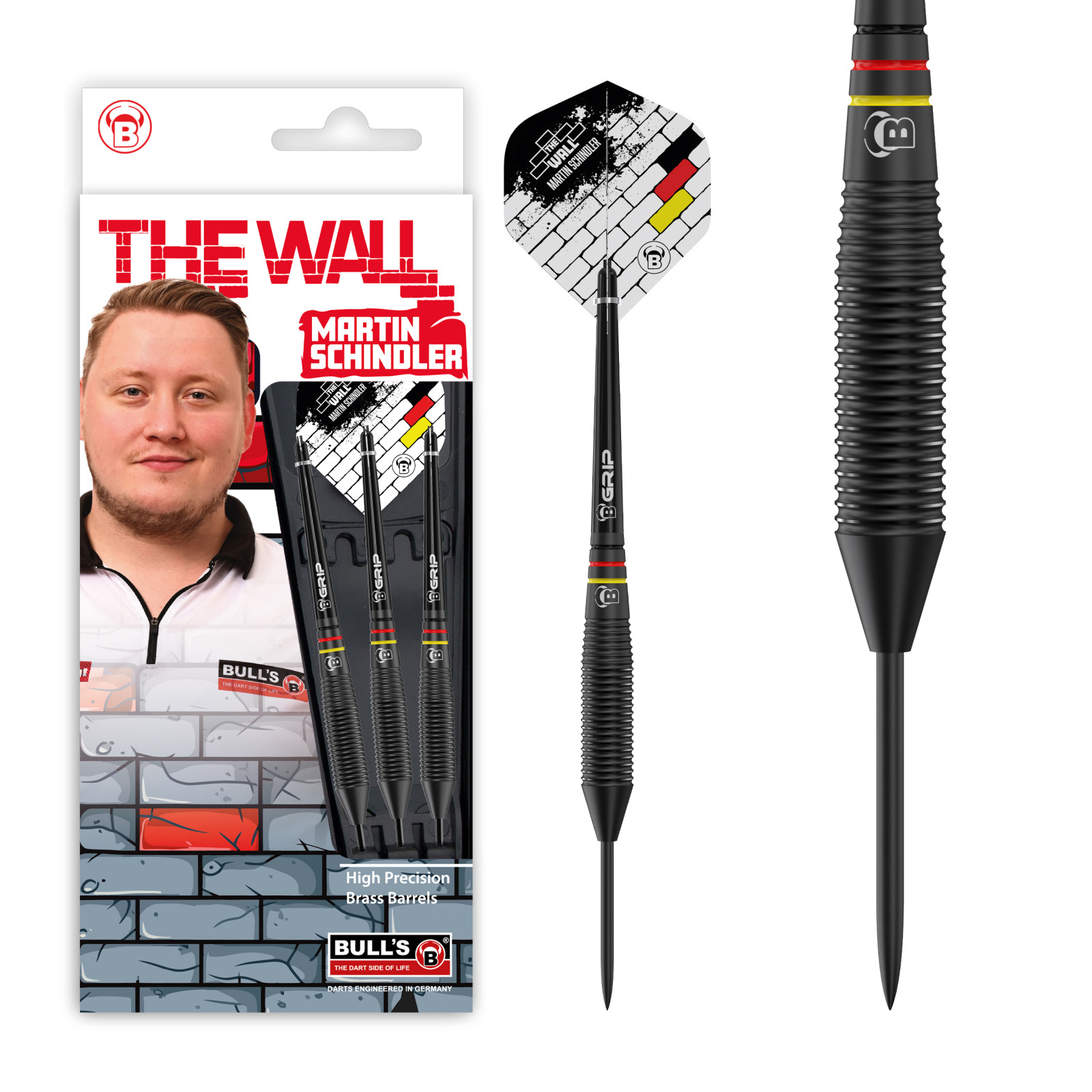 BULL'S Martin Schindler Black Brass Steeldart
